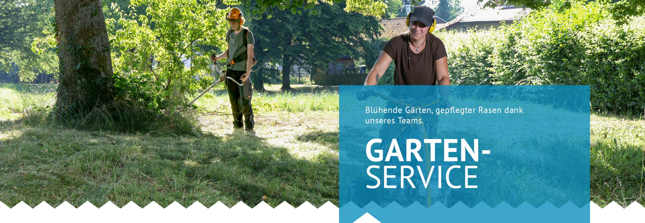 Mit Digeno Dienstleistungen zu blühenden Gärten und gepflegtem Rasen.